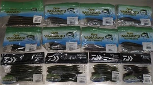 12 packs of Yamamoto Baits 4", 5", & 6" Senkos, Daiwa Yamamoto 4" & 5" Neko Fat - Picture 1 of 17