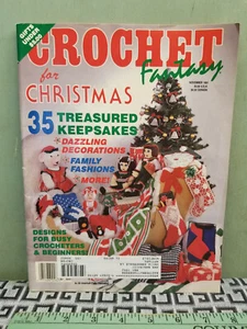 Revista Fantasía Crochet De Colección Noviembre 1991 Navidad Treasured Keepsakes - Imagen 1 de 3