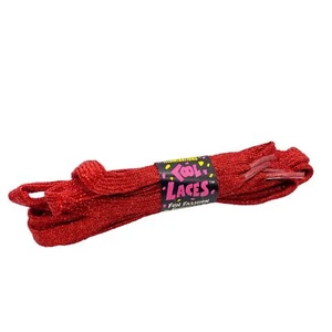 Vintage Illuminations Cool shoe Laces red glittery sparkle y2K 90s 45" - Picture 1 of 4