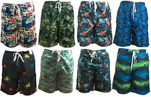Mens Board Surf Swimming Shorts Sports Swim Trunks 9 Colors - Picture 1 of 24