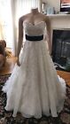 Jasmine Haute Couture Wedding Gown Dress SZ 6 Beaded Embroidered Off White NWT