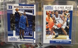 2019 Panini Contenders ZION WILLIAMSON School Colors + Game Day Ticket - Bild 1 von 3