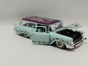 Muscle Machines 1:24 Scale West Coast Choppers Jesse James 1957 Chevy Wagon - Picture 1 of 14