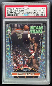 1992-93 Topps 93 Stadium Club Beam solo miembros del equipo #4 Clyde Drexler PSA 8,5 - Imagen 1 de 2