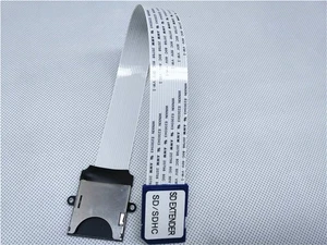 25cm Reverse SD Male to SD Female Extension Cable Card Reader Screw Hole - Photo 1/7
