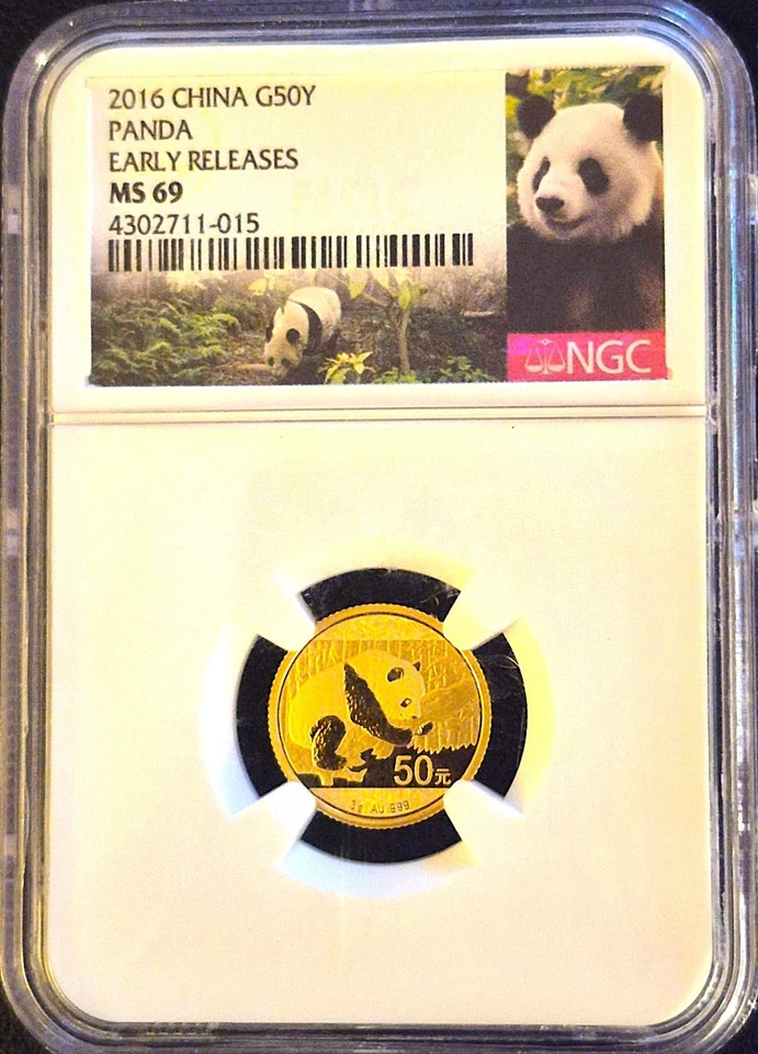 2025-P MS70 1/10 OZ ORO .999 CHINA G50Y PANDA *IMPRESIONADO EN SHENYANG COMO NUEVO* con DOC Foto 1 de 2