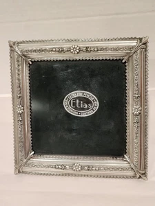 Vintage 1999 Elias 2404 Zinn fein Sterlingsilber verziert Bild 5x5 Fotorahmen - Bild 1 von 13
