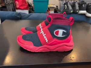 Champion Zapatos Juveniles "Rally Pro" Rojo/Azul De Colección Raras Tenis Talla 7Y - Imagen 1 de 6
