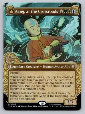 Aang, at the Crossroads FOIL Showcase- MTG Avatar: The Last Airbender TLA - Image 1 of 2