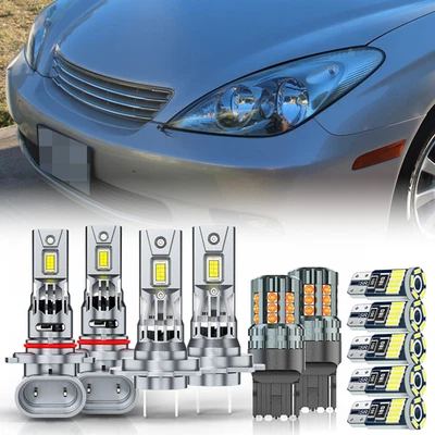 For Lexus ES300 2002-2003 LED Headlight Hi/Lo Beam+Turn Signal+Side Marker Bulbs - Image 1 of 4