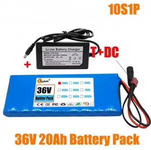 New 10S1P 36V 20000mAh Rechargeable Battery Pack with BMS Charger Plug - Picture 1 of 16