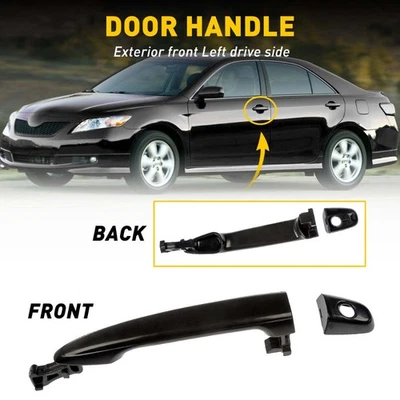 Puerta delantera exterior izquierda para manija Toyota 2005-2012 Camry Tacoma 2007-2011 negra Foto 1 de 4