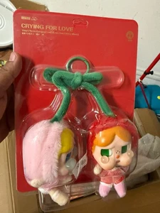 POPMART CRYBABY CRYING FOR LOVE Series Plush Pendant Love You Cherry Much ro - Picture 1 of 1