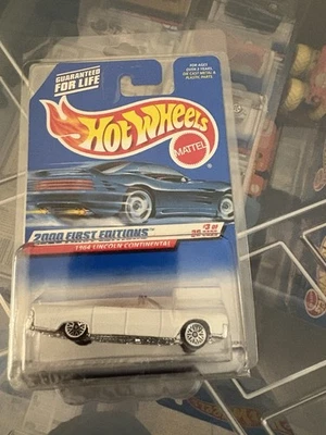 Hot Wheels 1964 Lincoln CONTINENTAL White 1st Editions #3 of 36 NOS 2000 - Image 1 of 2