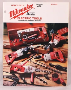 1981 Schwerlast Milwaukee Elektrowerkzeuge für Bauunternehmer & Industrie Katalog 481 - Bild 1 von 3