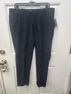 Calça masculina INC International Concepts 34x30 slim fit perna reta salpicada preta - Imagem 1 de 4