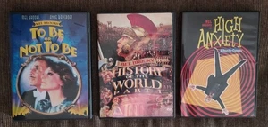 Mel Brooks 3 DVD Lot To Be Or Not History Of The World High Anxiety Psycho - Imagen 1 de 3