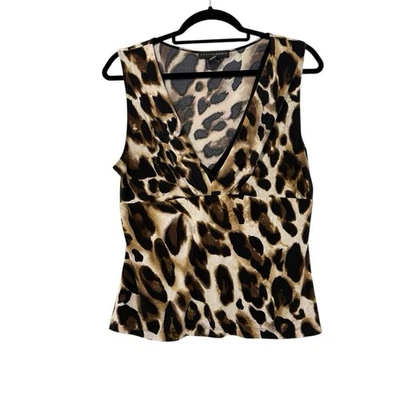 Camiseta sin mangas vintage Y2K Grace Elements talla grande con estampado de leopardo Babydoll Mobwife Foto 1 de 4