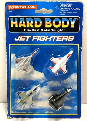1994 Tootsietoy #2920 Set of 4 Jet Fighters 2" Diecast F15, F-16, F-106, Stealth - Image 1 of 2