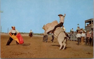 1963 San José Fireman's Rodeo California Postal "Rodeo Clown Bill McLain" - Imagen 1 de 2
