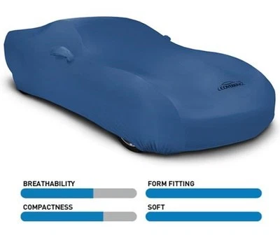 Capa de carro elástica de cetim sólido Coverking - Apenas interna - Escolha de 13 cores - Imagem 1 de 4