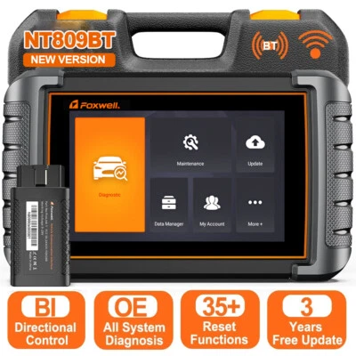Foxwell NT809 BT All System Bidirectional OBD2 Scanner Car Diagnostic Tool TPMS - Image 1 of 4