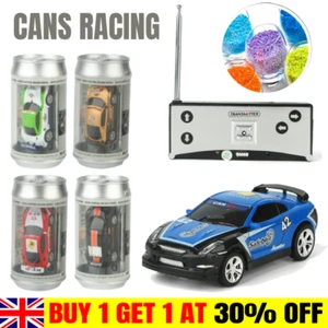 Multicolor Coke Can Mini Speed RC Remote Control Toy Car Boys Gifts UK - Picture 1 of 18