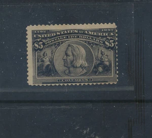 U 245 $5 Colombian stamp mint hinged - Picture 1 of 2