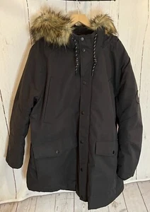 Jack Jones Black Parka Padded Jacket Size 3XL - Picture 1 of 6