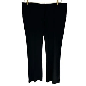 Ann Taylor Dress Pants 16T Black Devin Fit Straight Trouser Washable NEW $98 - Picture 1 of 15