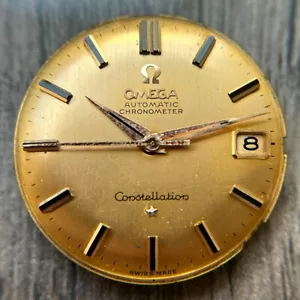 Original OMEGA Constellation 18k Gold DIAL & MOVEMENT Caliber 561 Ca 195 - Picture 1 of 11