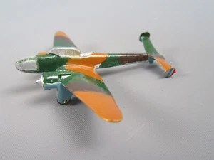 B387 Vintage Potez 630 Avion Bi Moteurs Camouflé WWII Jouet Aluminium 8.8 cm - Picture 1 of 9