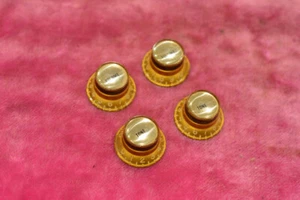 Vintage 1960s Gibson Gold Reflector Knob Set ES-335 SG Standard Custom Les Paul - Bild 1 von 24