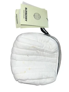 Burberry Kids Cleo Zip Pouch white Cosmetic Bag NWT - Picture 1 of 6
