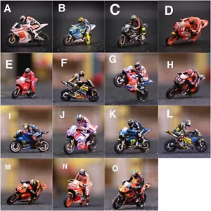 Miniature Figure Moto GP Superbike H0 1/87 or Scale 1/64 Hotwheels - Picture 1 of 24
