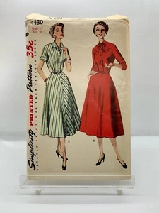 Vestido vintage Simplicity 4430 Misses’ y mujer de una pieza patrón talla 14 - Imagen 1 de 2