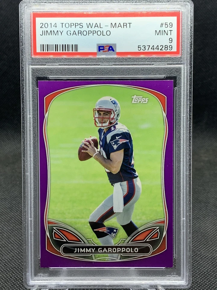 2014 Topps Jimmy Garoppolo Purple Wal-Mart PSA 9 SP Low Pop! - Image 1 of 2