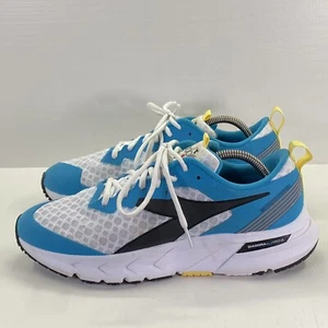 Diadora Women's 9.5 Mythos Blushield Volo Running Shoes White Blue Black Sneaker - Picture 1 of 19