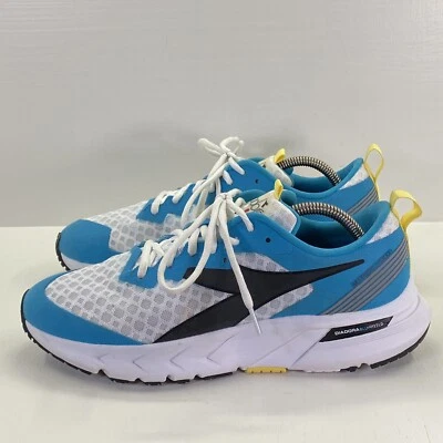 Diadora Women's 9.5 Mythos Blushield Volo Running Shoes White Blue Black Sneaker - Image 1 of 4