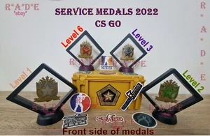CS GO Spiel Counter-Strike: Global Offen Sammlerstück ECHTE 3D Service Medaille 2022 - Bild 1 von 20