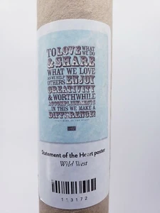 Stampin Up " Statement of the Heart" poster Wild West " To Love What We Do" - Picture 1 of 3