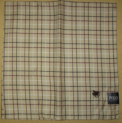 POLO BRITISH COUNTRY SPIRIT *Check Scarf Handkerchief 50cm /SINSEMR - Image 1 of 4