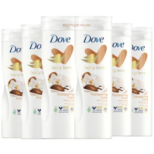6x Dove Body Lotion Pampering Care With Shea Butter & Vanilla 250ml For Dry Skin - Picture 1 of 3