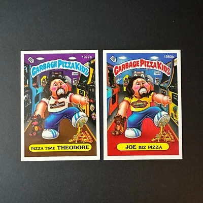 GPK GARBAGE PIZZA KIDS SET (1977a / 1980b) LIMITED EDITION - SET OF 2 CARDS RARE - Image 1 of 3