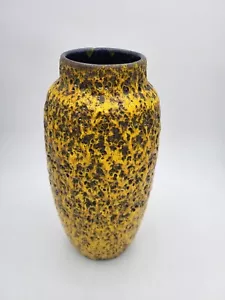 Scheurich Fat Lava Bodenvase Keramik 553-38 gelb W.Germany WGP Vintage 60er 70er - Bild 1 von 5