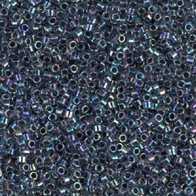 Miyuki Delica DB0086/DB086/DB86 11/0 Transparente Color Forrado Noir AB 7,2 g Foto 1 de 2