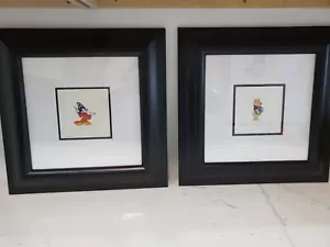 Disney Mickey Mouse and Winnie the Pooh Framed Etching Art by Sowa & Reiser - Picture 1 of 11