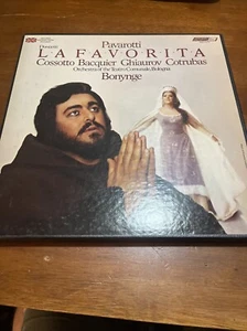 DONIZETTI - LA FAVORITA 3LP BOX, Bologna T/O, Bonynge, Pavarotti, DECCA D96D 3 - Picture 1 of 8
