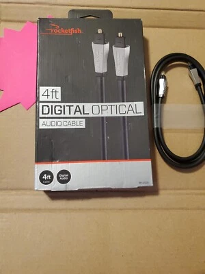 Rocketfish- 4' Toslink Optical Audio Cable - RF-G1221 Black  - Image 1 of 2