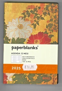 Agenda Settimanale orizzontale 2025 PAPERBLANKS Natsu Fiori Rinpa - Imagen 1 de 2